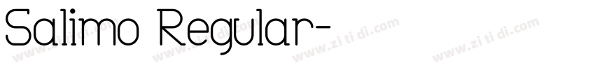 Salimo Regular字体转换